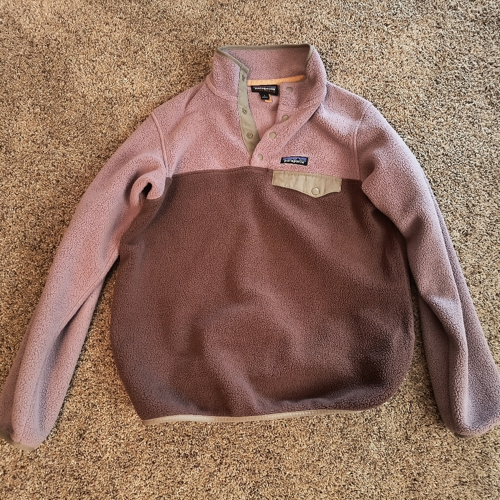 Patagonia Synchilla Fleece Pullover in Mauve/Dusty Pink Women's Small